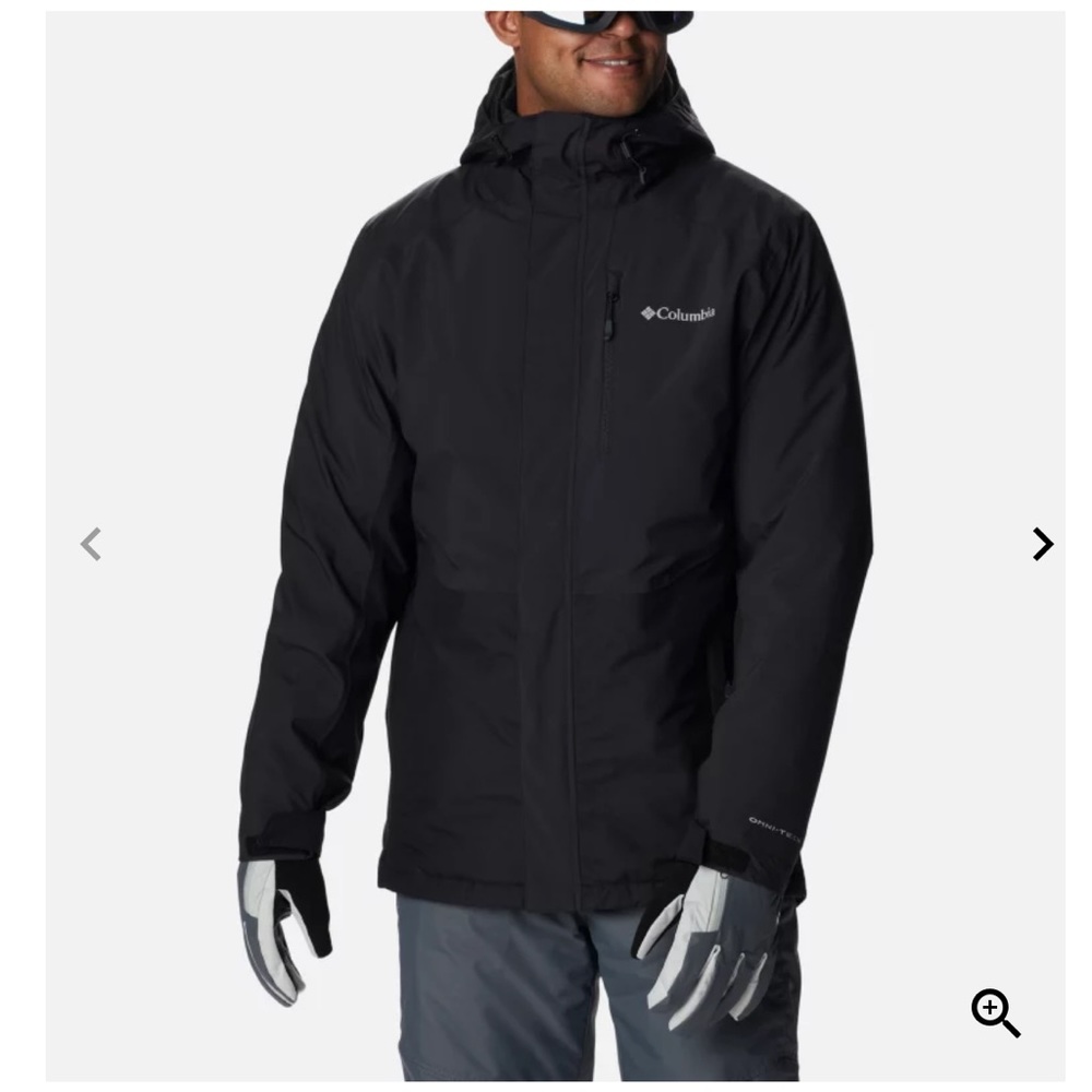 Columbia interchange omni-tech black XL jacket
